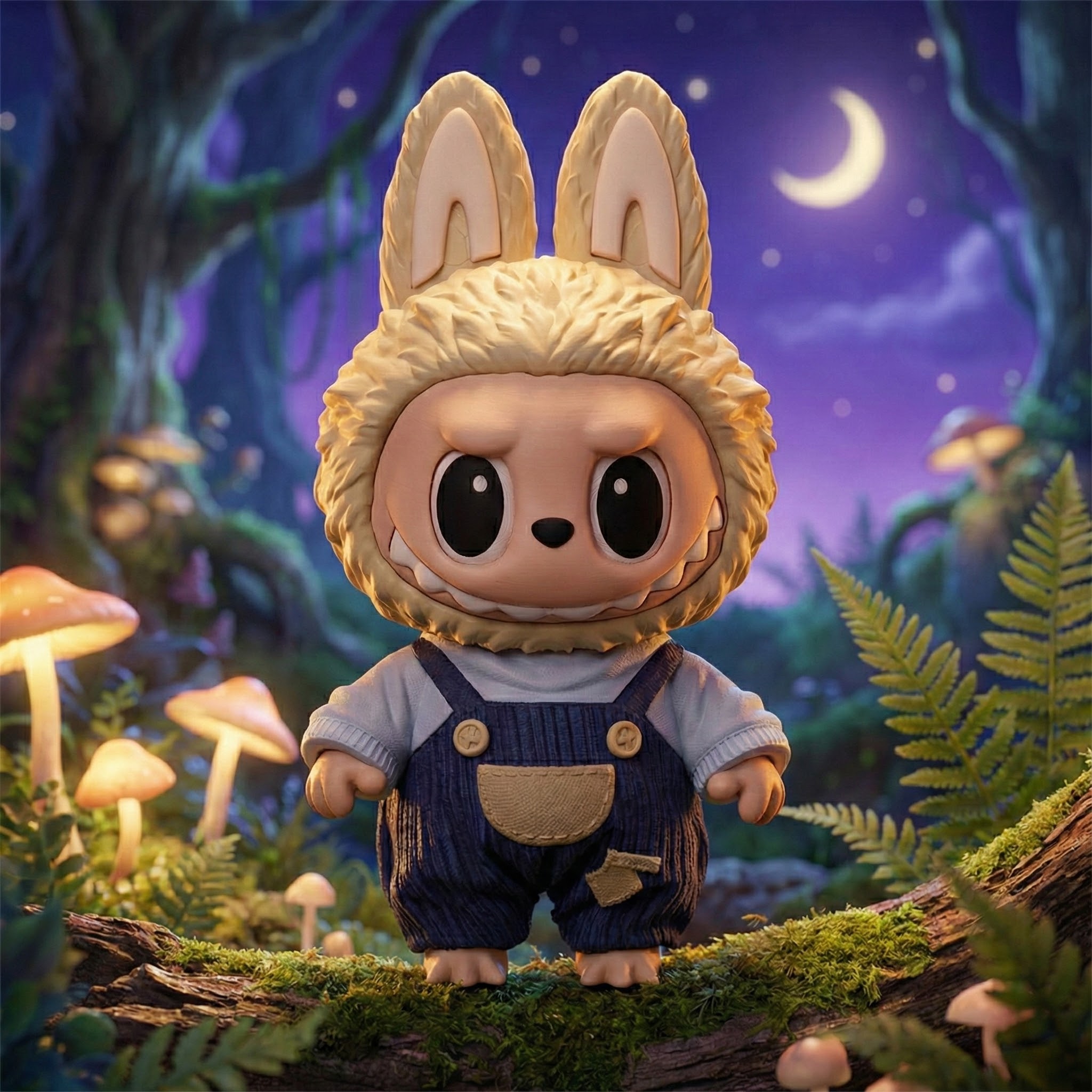 lalabobo　MINOTAUR セットアップ Labubu The Monsters: Mavi Tulumlu Sevimli Koleksiyon Figürü