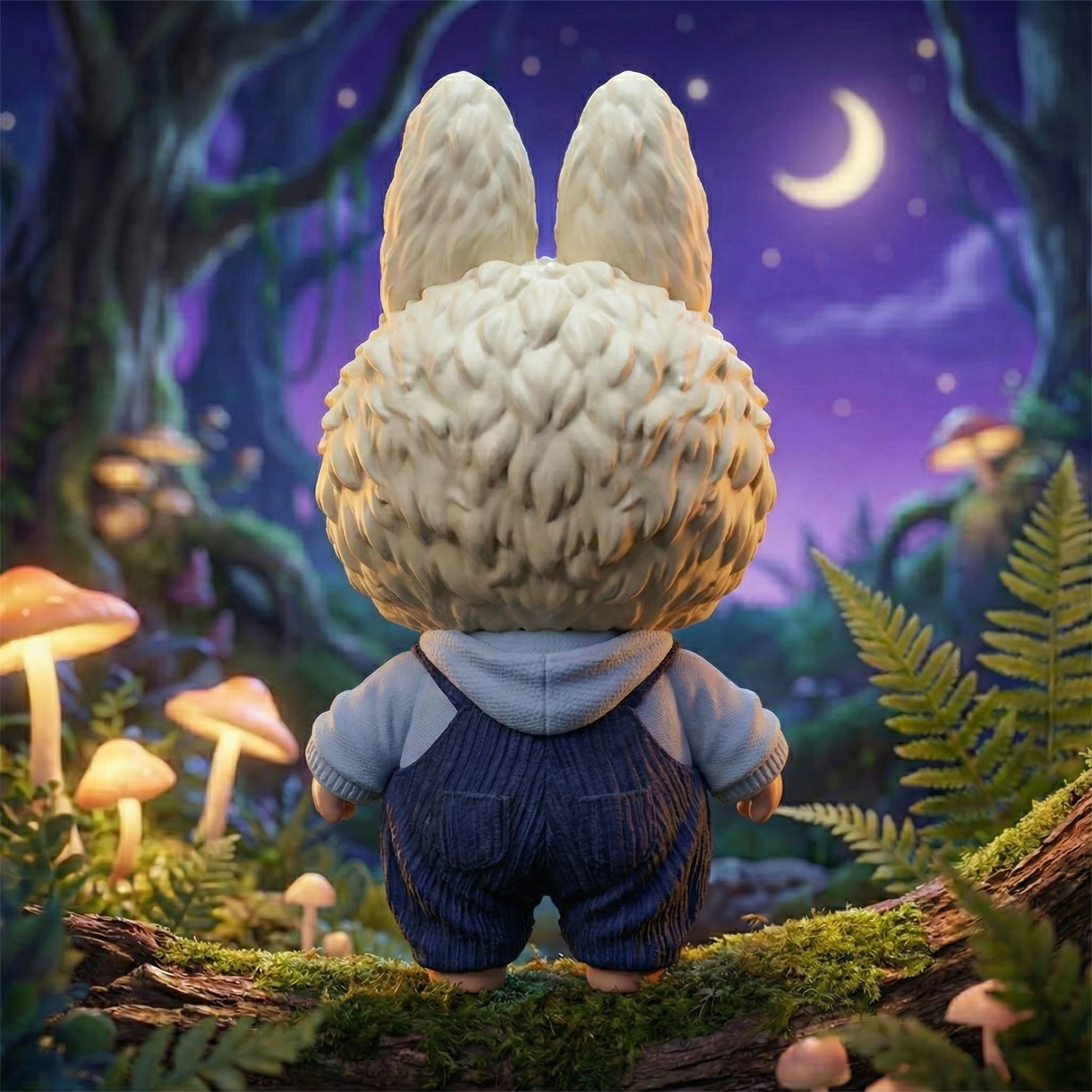 lalabobo　MINOTAUR セットアップ Labubu The Monsters: Mavi Tulumlu Sevimli Koleksiyon Figürü